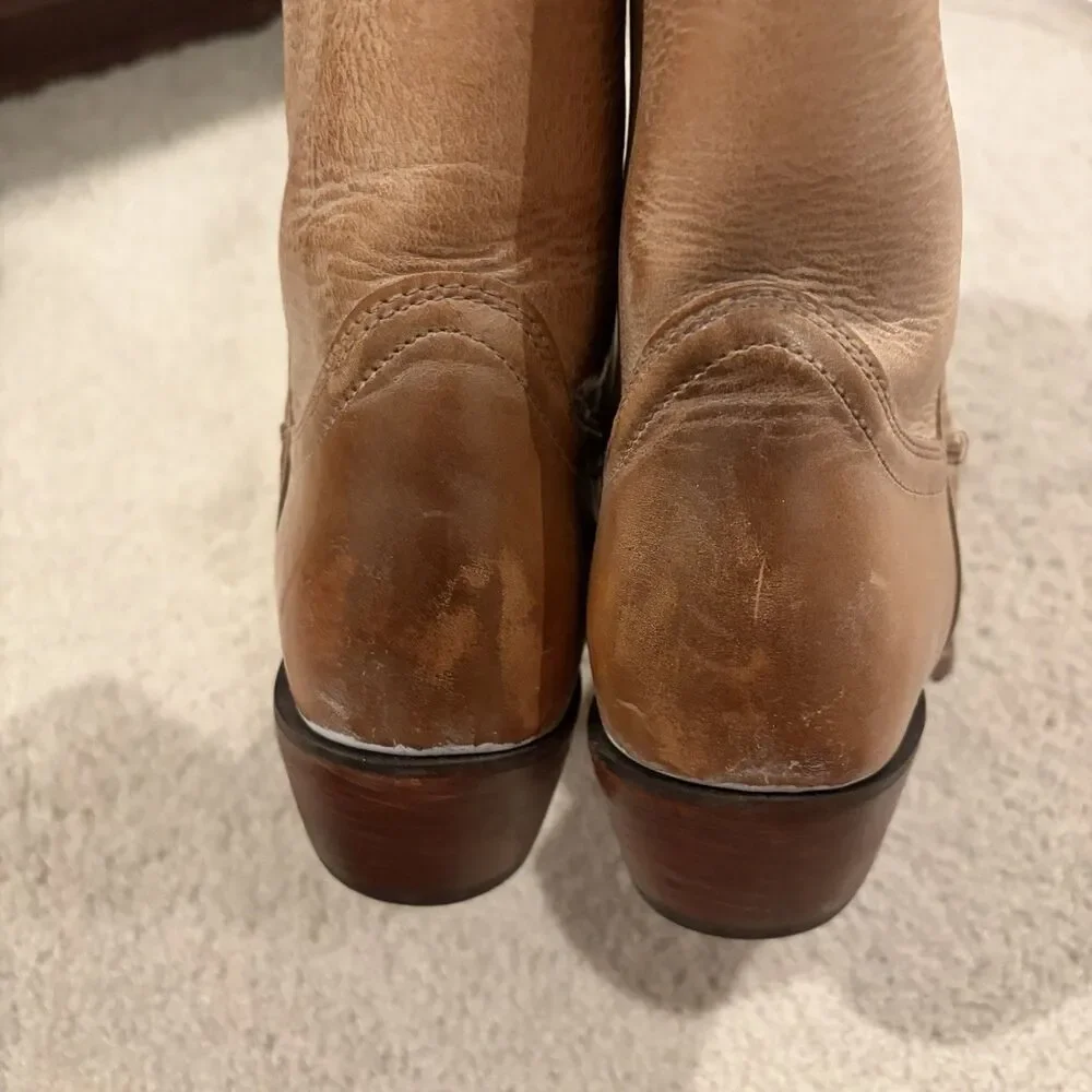 EUC Cleo + Wolf Women's Ivy Western Boot BCWSP22L1 Tan Sz 9.5 Cowgirl Rodeo
